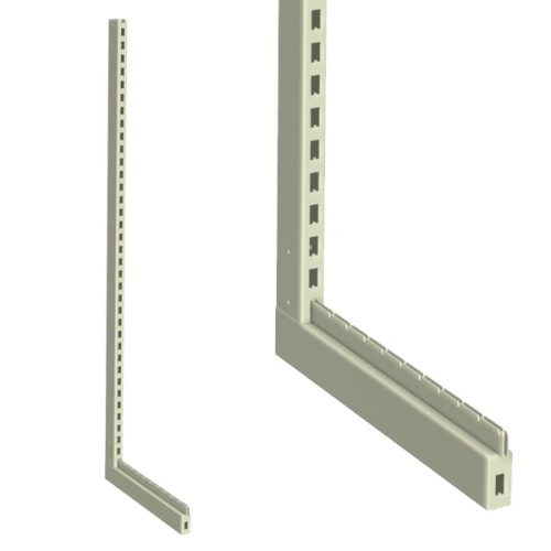 Noga przyścienna regału metalowego