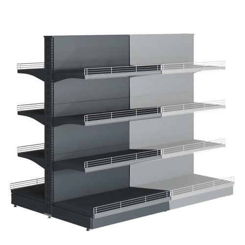 Gondola sklepowa z barierkami - wersja wolnostojąca