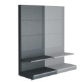 Regał przyścienny z perforacją podstawa 50 cm w ciągu