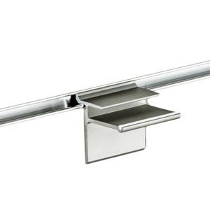 Uchwyt aluminiowy pod półki szklane