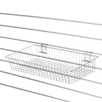 Chromowany kosz sklepowy płytki 40x20x10 na panel