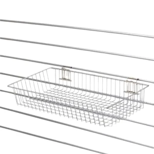 Chromowany kosz sklepowy płytki 40x20x10 na panel