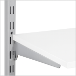 Wsporniki do półki chromowane - komplet prawy + lewy