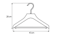 Wymiary wieszaka z poprzeczką