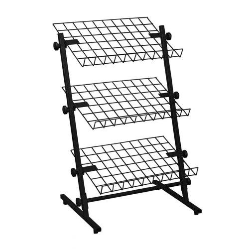 Regał ekspozycyjny siatkowy 3-poziomowy