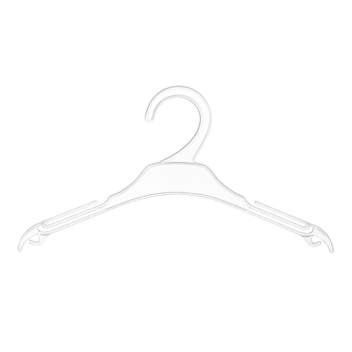 Przezroczysty wieszak dziecięcy z polistyrenu – lekki, trwały i estetyczny.