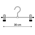 Wieszak z klipsami o szerokości 30 cm - rysunek techniczny