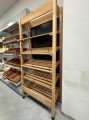 Regał powystawowy - piekarniczy, drewniany