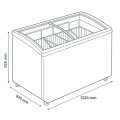 Zamrażarka ICEBOX ISG 330 - rys. techniczny z wymiarami