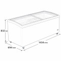 Zamrażarka ICEBOX ISP 500 - wymiary na rys. technicznym