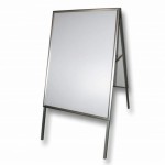 Potykacz stojak reklamowy OWZ, różne wymiary - Srebrny