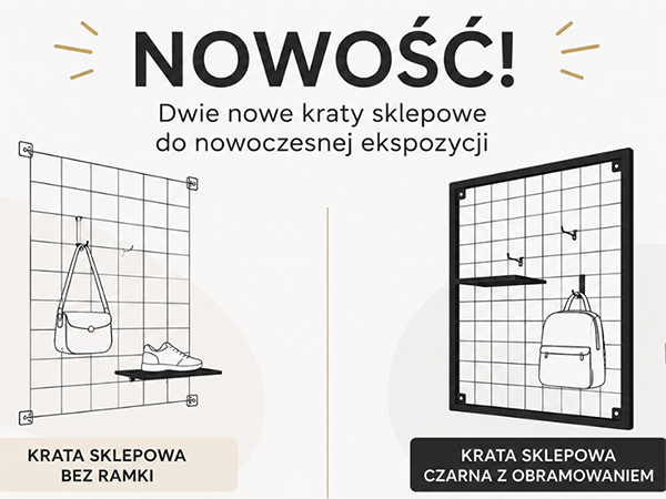 Nowe kraty sklepowe w ofercie ABM – nowoczesna ekspozycja